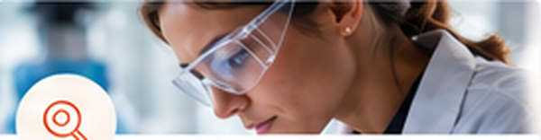 Scientist working in a quality-controlled laboratory